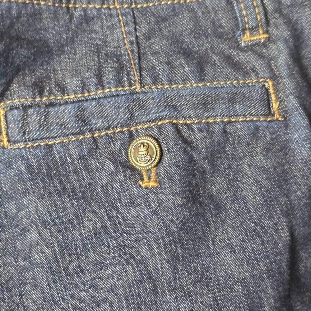 Lauren Jeans  Co Womens 2 Mid Rise Denim Blue Dark Straight Zip‎ Pants - Picture 15 of 16